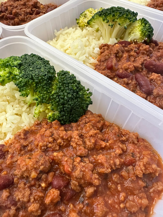 CHILLI CON CARNE & RICE