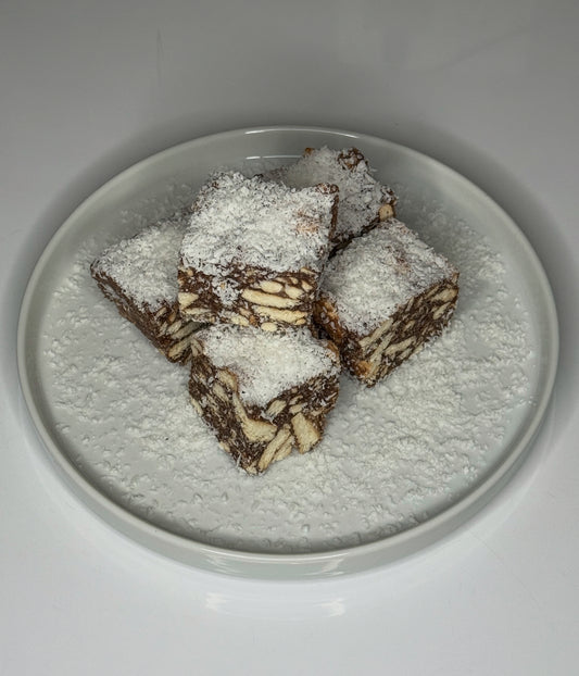 PROTEIN CHOC/COCONUT SLICE