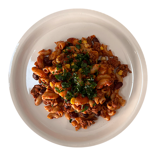 BEEF CHILLI  MAC N' CHEESE