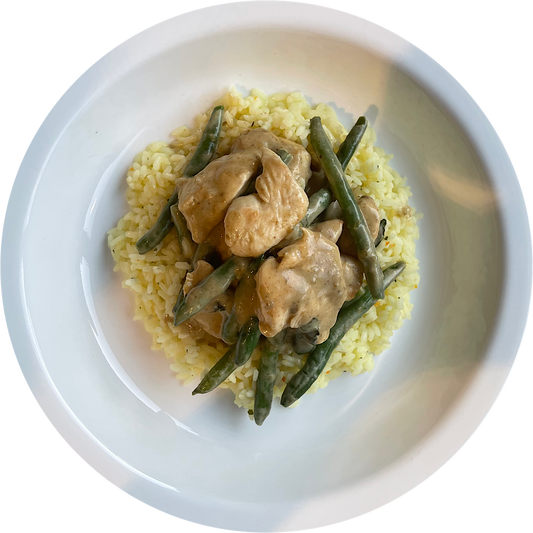 CHICKEN THAI GREEN CURRY & RICE