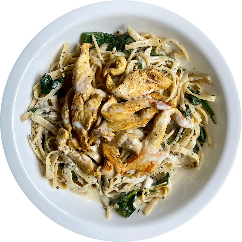 CHICKEN FETTUCINE ALFREDO